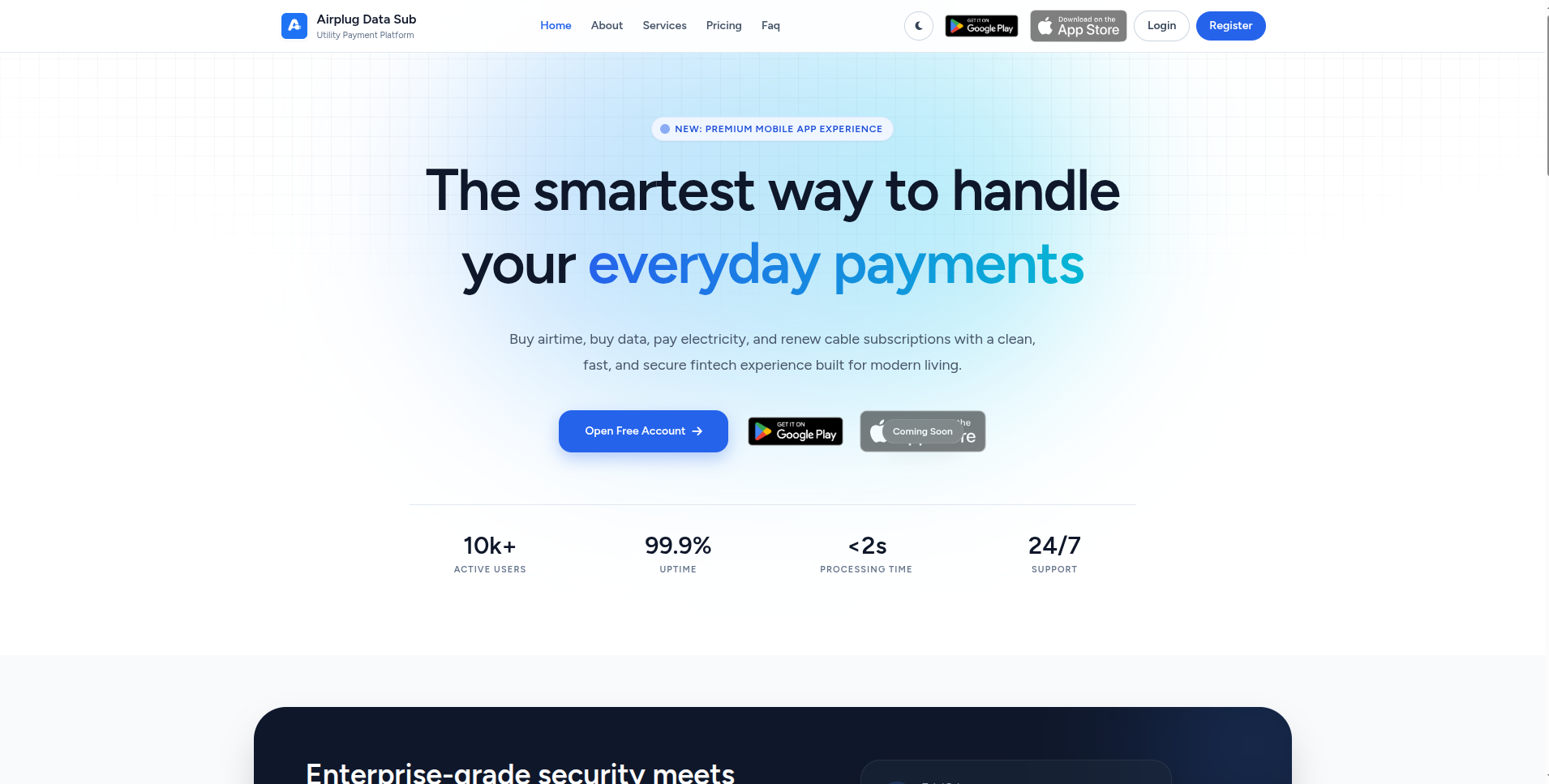 Airplug Pay preview screenshot